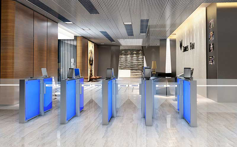 场景闸机 | 写字楼人脸识别闸机，白天黑夜“慧”眼“识”你